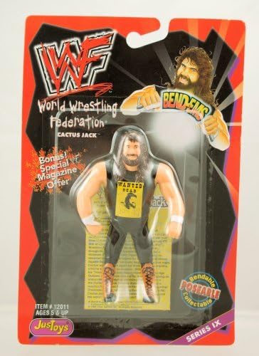 WWF / WWE Wrestling Superstars BendEms Series 9 Action Figure Cactus Jack by JusToys