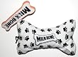 Milk-Bone Canvas Paw Print Squeaky Chew Dog Toy, Medium - Bone Shaped (1 Toy)