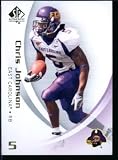 2010 Upper Deck SP Authentic NCAA Football Card # 22 Chris Johnson - Pirates (Tennessee Titans) NFL Football Trading Card in Protective Screwdown Case!