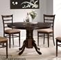 Dining Table with Solid Wood Top - Espresso Finish