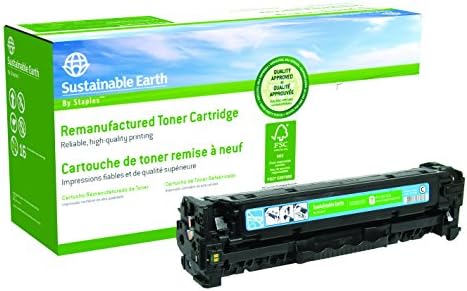 Sustainable Earth by Staples Reman Color Laser Toner Cartridge, HP 304A, Cyan