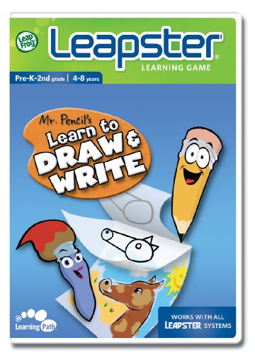 LeapFrog Leapster Learning Game Mr. Pencil's Learn to Draw and Write