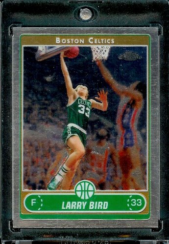 2006 07 Topps Chrome #151 Larry Bird Boston Celtics Basketball Card - Mint Condition - In Protective ScrewDown Case!