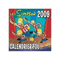 Calendrier Fou les Simpson 2009