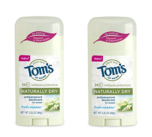 Tom's of Maine Women's Naturally Dry Antiperspirant Stick, Fresh Meadow, 2 Count