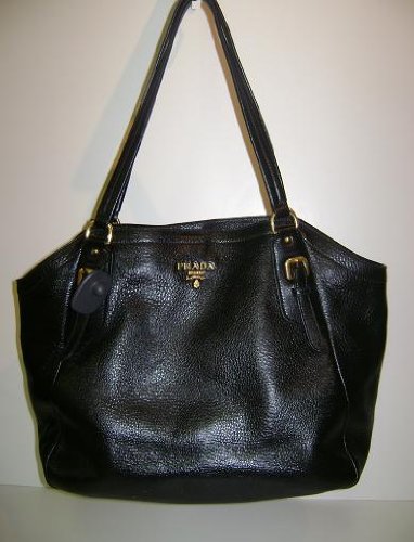 Prada Handbags Black Leather BR4412