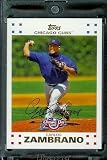 2007 Topps Opening Day #137 Carlos Zambrano Chicago Cubs - Mint Condition - Shipped in Protective Display Case !