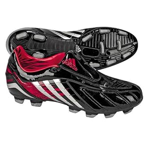 adidas Absolado Powerswerve Firm Ground Football Boots - UCL Star Design - Black /Metallic Silver/Red