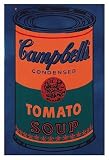 Andy Warhol Colored Campbell's Soup Can, 1965 (Blue & Orange) 13 x 19 Pop Print