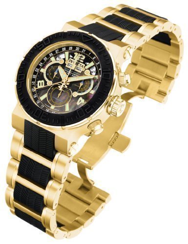 Invicta Mens Ocean Reef Swiss Quartz Master Calendar 18k Gold-plated Watch 6781