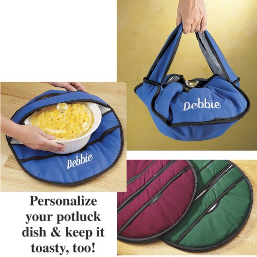 Blue Personalized Casserole Carrier