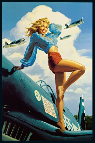 Produkt-Bild: Poster USA - 61x91 - Bild Flieger Pin Up Girl Sexy Erotik Neu Top