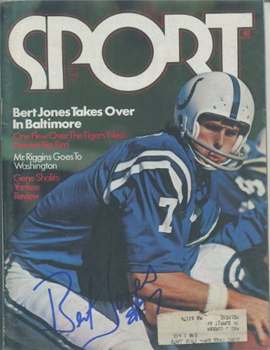 Bert Jones Autographed/Signed Sport Magazine