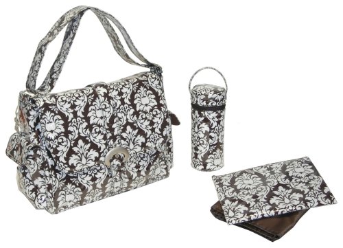 Laminated Buckle Bag - Toile Brown