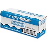 PVC Food Wrap Film, 12" x 2000ft Roll, Sold as 1 Box