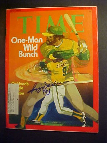 Reggie Jackson Oakland Athletics Autographed June 3, 1974 Time Magazine