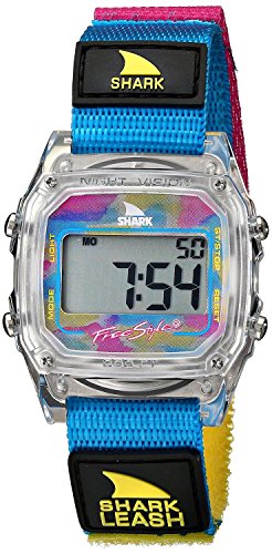 Freestyle Unisex 102245 Shark Fast Strap Retro 80's Watch with Multicolored Nylon Band
