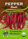 51qr 0PIGLL. SL160  Organic Heirloom Purple Cayenne Pepper Seeds