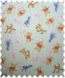 SheetWorld Pooh & Friends Green Fabric - By The Yard