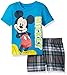 Disney Baby Baby Boys' Mickey Mouse Plaid Short- Set