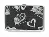 Hearts Silver Hard Case Credit Card I.d. Holder thumbnail