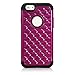 Style4U iPhone 6S Case, iPhone 6 Case, iPhone 6S / 6 Studded Rhinestone Crystal Bling Hybrid Armor Case Cover for Apple iPhone 6S / iPhone 6 with 1 HD Screen Protector and 1 Stylus [Purple/Black]