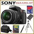 Sony DSLR Alpha DSLR-A390L 14.2MP Camera & 18-55 Lens + 4GB Deluxe Kit