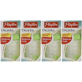 Lot of 4, 4 oz Playtex Baby Drop-Ins Premium Nurser with Liners (4 units)