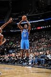 Oklahoma City Thunder v New Jersey Nets: Jeff Green Photographic Poster Print by Jesse D. Garrabrant, 24x36