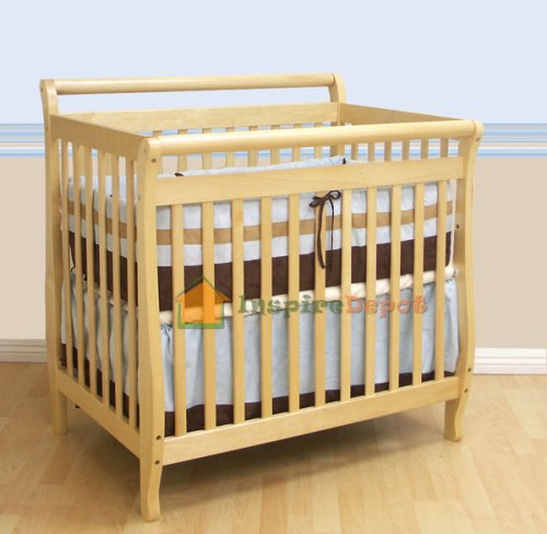 Athena Mini Amy Crib in Natural