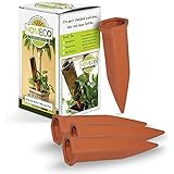 Plant-A-Bottle (Set of 4 Indoor Plant Watering Devices) is Great for Vacation Plant Watering, *NEW IMPROVED PACKAGING* the Best Way to Water Plants and Recycle Bottles - Can Be Used for Drip Irrigation Spikes and as a House Plant Self Watering System, 30 DAY MONEY BACK GUARANTEE