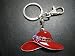 Red Hat Lady Society / Keychain / Red Hat & Purple Bow Cloisonne photo