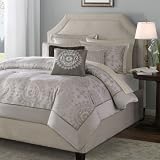 Madison Park Tibruon 6 Pieces Duvet Cover Set - Tan - King