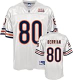 Bernard Berrian White Reebok Super Bowl XLI Chicago Bears Jersey - Medium