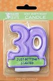 Oasis Supply 30th Birthday Candles, 2.75-Inch