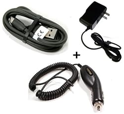 Home Wall AC Travel Charger + Rapid Vehicle Car Plug in Power Adapter + OEM USB 2.0 Data Sync Connect Transfer Charge Cable for - Verizon Pantech Hotshot - Samsung Stratosphere i405 - Pantech Jest 2 - ATT Motorola ATRIX 2 4G - T-Mobile Samsung Galaxy S 2 T989 - HTC Amaze 4G - MetroPCS Huawei Pinnacle M635 - US Cellular HTC Hero S - Samsung Transfix R730 - Cricket ZTE Memo - Virgin Mobile LG Optimus Slider - Boost Mobile Samsung Transform Ultra M930 - TerreStar Genus - Sharp FX STX-2 Cell Phone