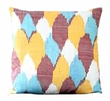 Be Still Homewares Four Colour Ikat Throw Pillow Cover 18 x 18 inch