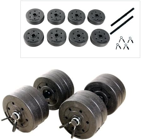 CAP Barbell 40 lb. Adjustable Cement Dumbbell Set