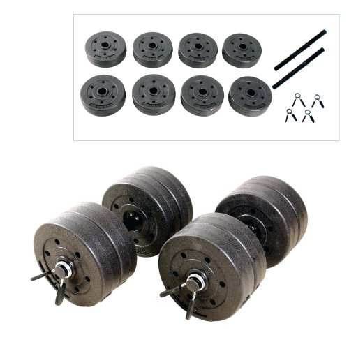CAP Barbell 40 lb. Adjustable Cement Dumbbell Set