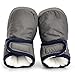 Enteer Infant Snow Boots Premium Soft Sole Anti-Slip Warm Winter Prewalker Toddler Boots (7-12months, dark grey)