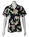 Made in Hawaii ! Women's Plumeria Flowers Hawaiian Aloha Camp Shirt