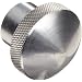Morton 6061 Aluminum Round Domed Knob, Knurled Rim, Threaded Hole, 1/4"-20 Thread Size x 1/2" Thread Length, 1" Diameter (Pack of 1)