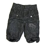 3 Pommes - Black vintage look elastic waist jeans