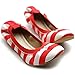 Ollio Women's Ballet Shoe Comfort Cute Multi Color Flat