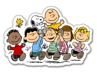 Peanuts Gang snoopy Vynil Car Sticker Decal - Select Size