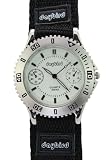 Daybird - Montre Homme - Quartz - Tissu - Cadran Blanc Bracelet Noir