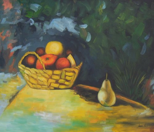20X24 inch Hand-painted Still Life Oil Painting Fruits