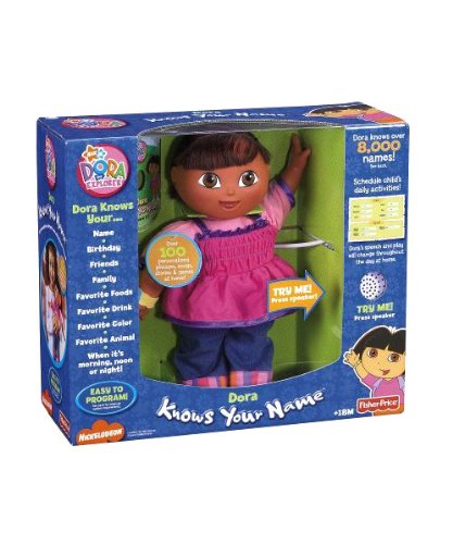 Childrens Toyshop  Toys : Fisher-Price Dora Knows Your Name
