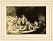 1907 Tipped-In Print Christ Healing Sick Biblical Religion Rembrandt Dutch Art - Orig. Tipped-in Print