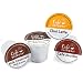 Cafe Escapes Variety Pack 64 K-Cups for Keurig Brewers - Includes - Milk Chocolate Hot Cocoa, Dark Chocolate Hot Cocoa, Chai Latte and Cafe Moka